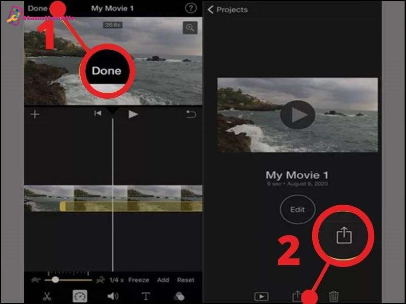 Tua nhanh bằng iMovie